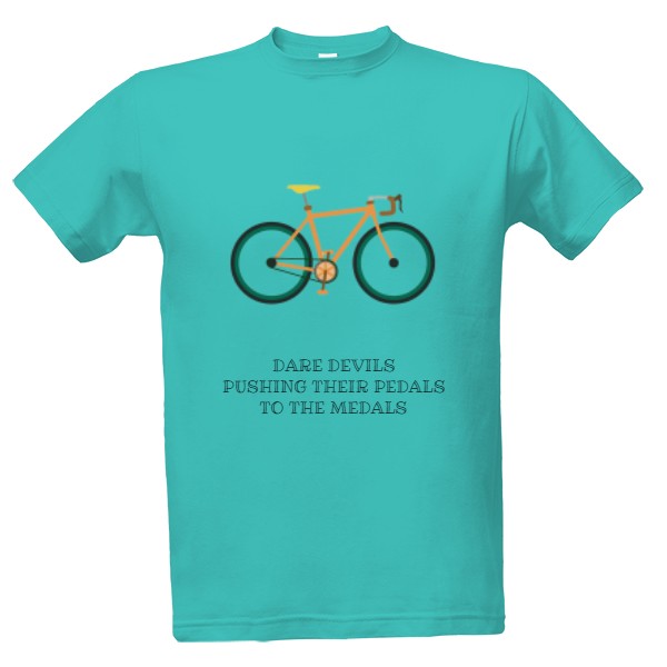 Tričko s potiskem Cyklista devil