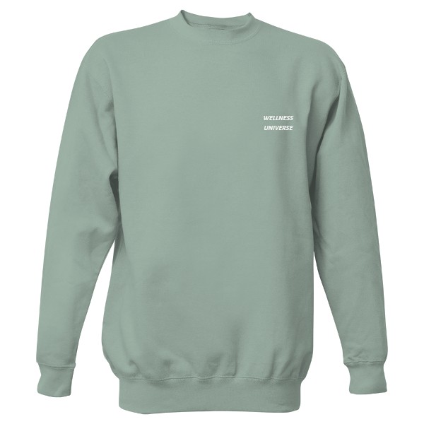 Mikina bez kapuce Unisex s potiskem wellness universe